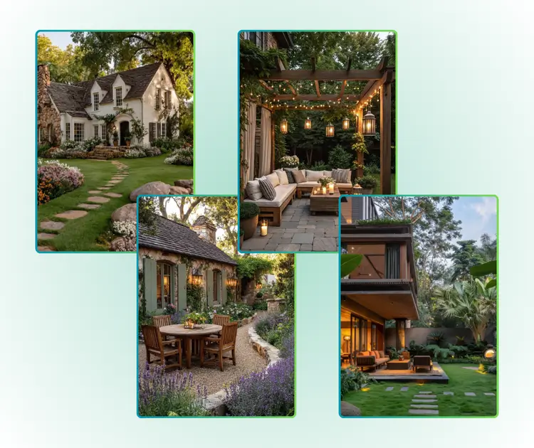 Explora Múltiples Estilos de Jardín a la Vez