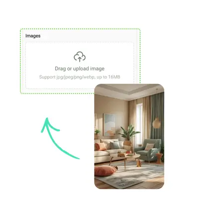 AI Living Room Design - Upload Your Room Photo