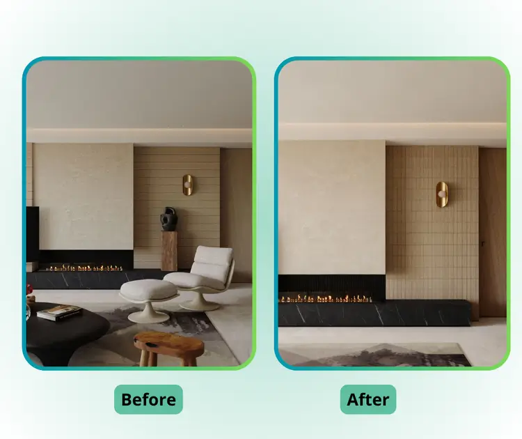 Clean Rooms With Original Structure Fully Preserved