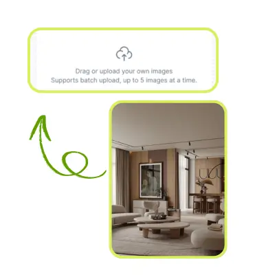AI Room Cleaner - Step 1: Upload Your Room Photo