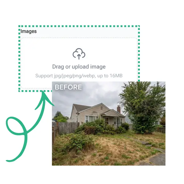 AI House Exterior Design Generator - Step 1: Upload Your House Photo