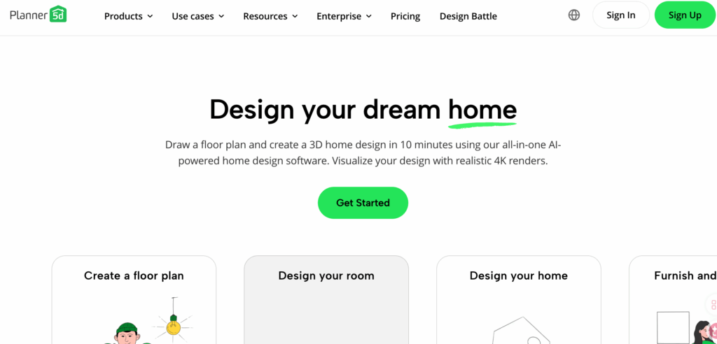 4. Planner 5D – Best for Comprehensive Floor Planning and Hybrid Spatial Design